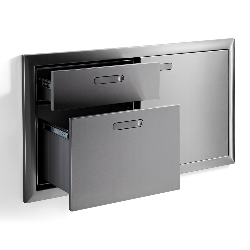 Lynx Ventana Access Door And Double Drawer Combo, 42x23-Inch