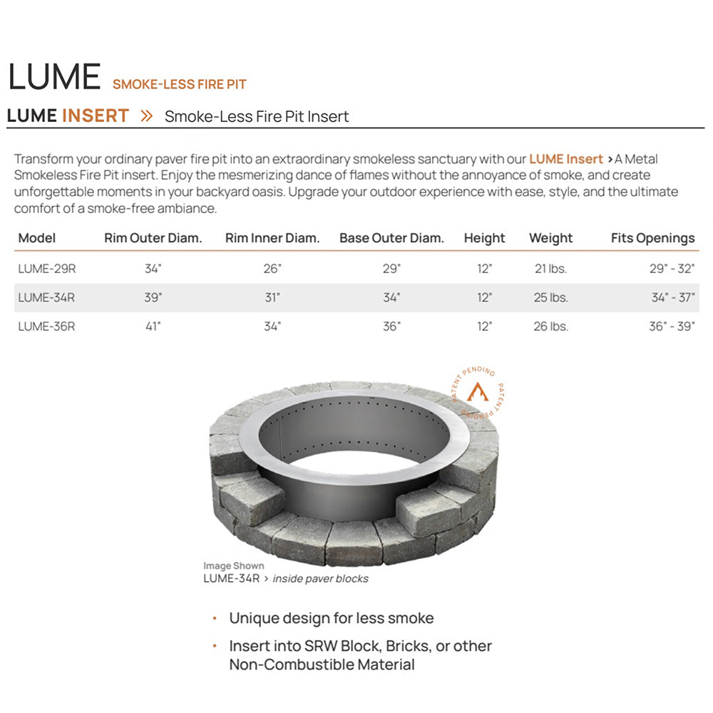 Firegear Single Wall Smokeless Wood Fire Pit Insert