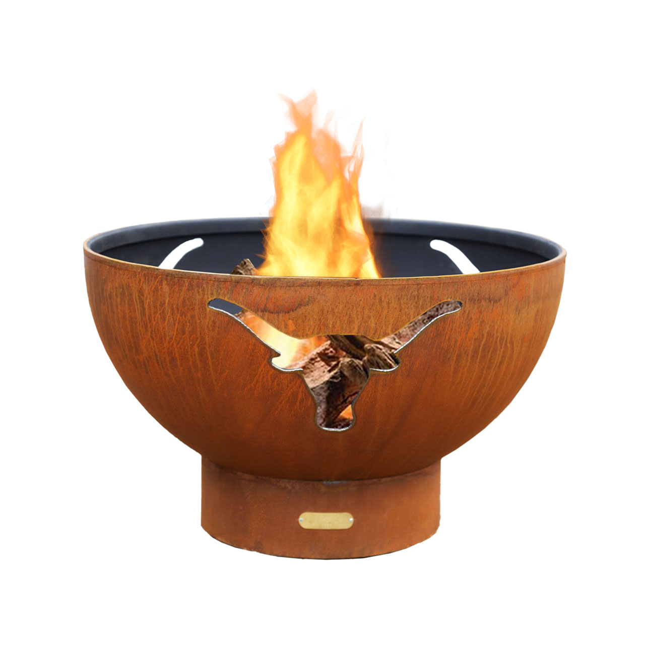Fire Pit Art Long Horn Wood Fire Pit