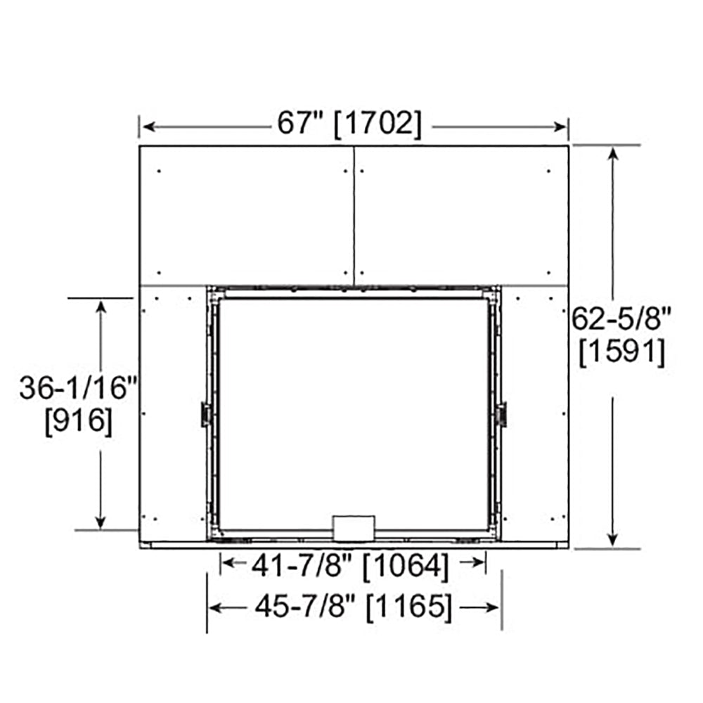 Majestic MARQ42STIN Marquis II 42-Inch See-Through Direct Vent Gas Fireplace