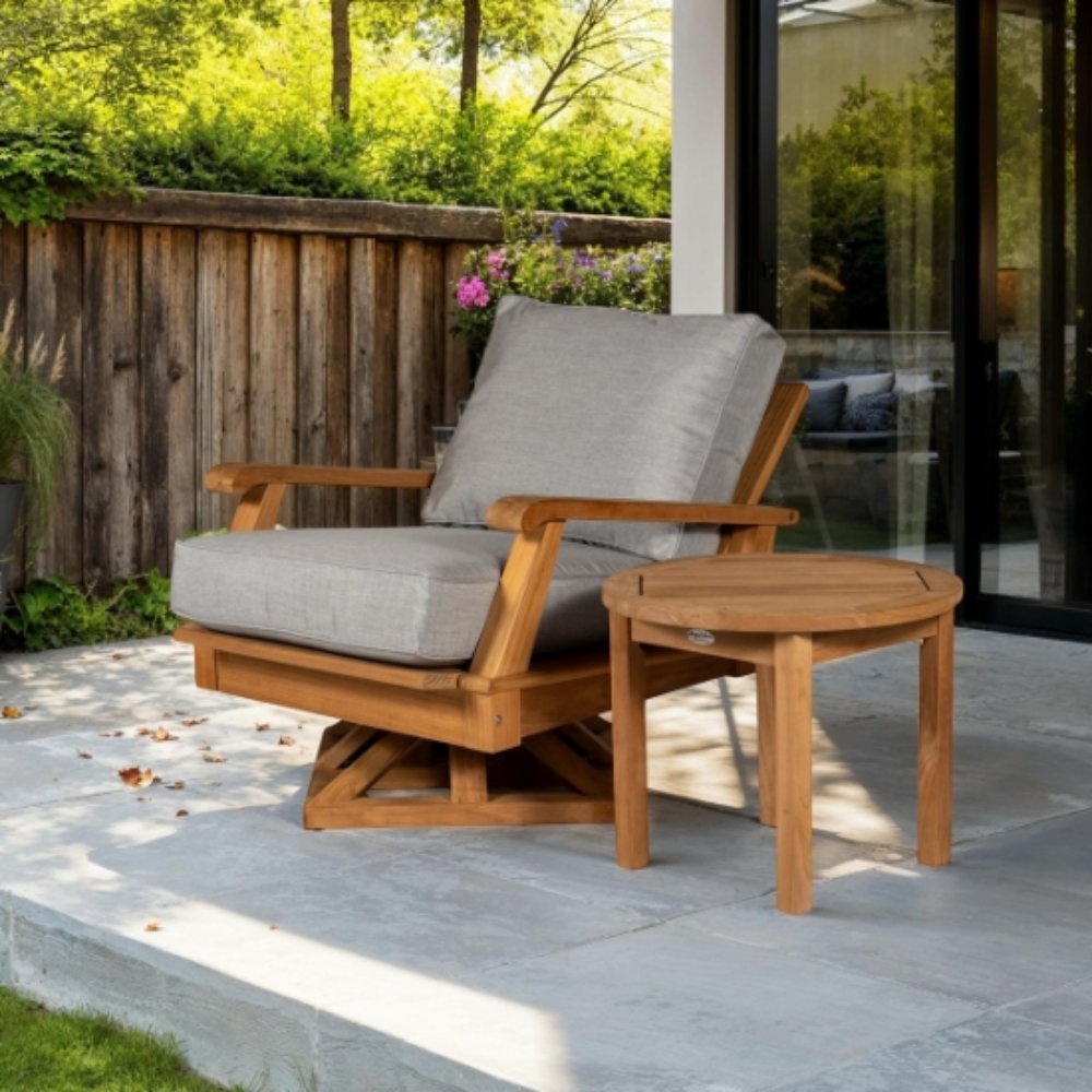 Royal Teak Collection Miami Swivel Chair
