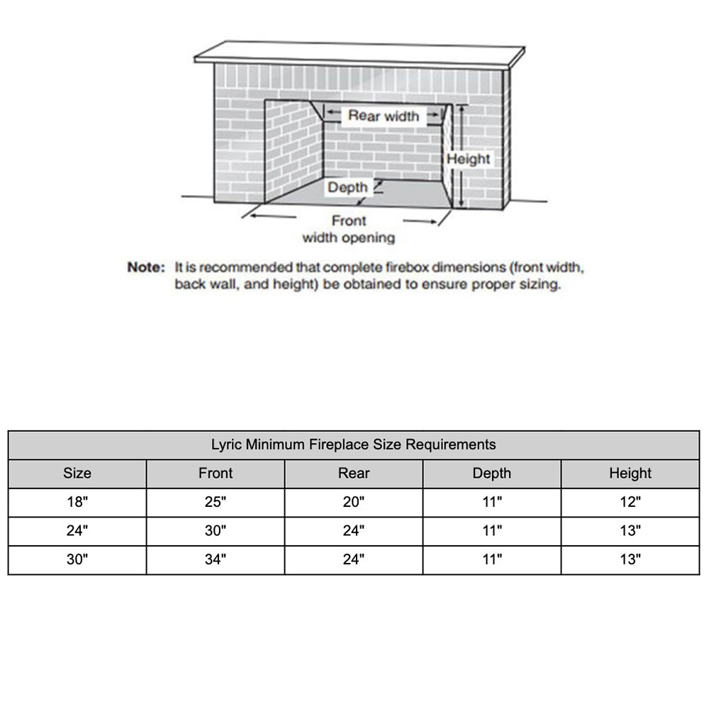 Monessen LYR Lyric Contemporary Vent-Free Gas Burner