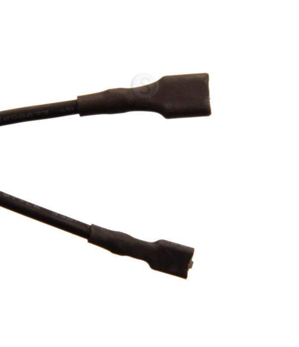 Skytech fireplace remote wiring harness with molded connector ends on black cables