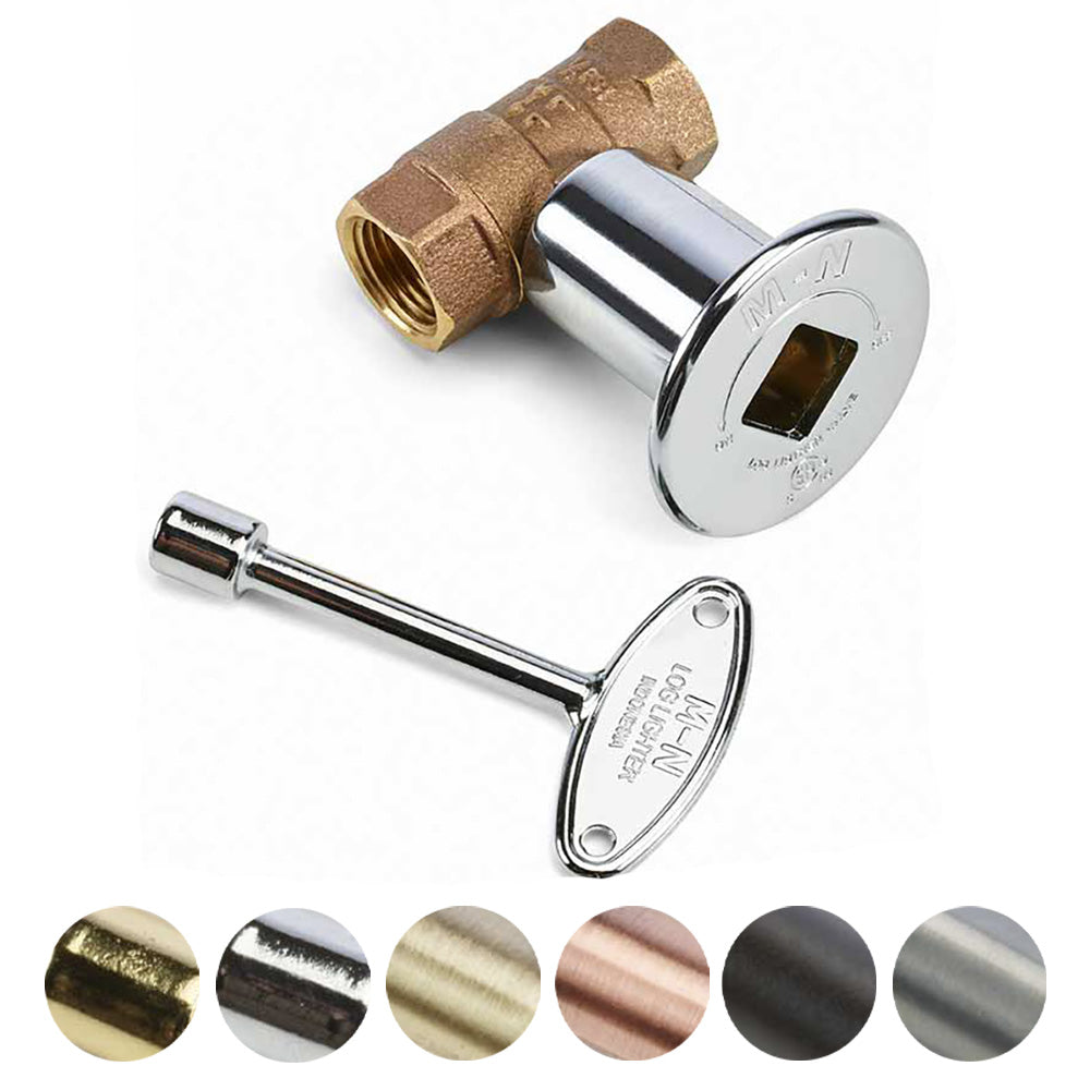 HPC Fire 1/2 Inch Straight Gas Fire Pit Shut Off Valve Kits