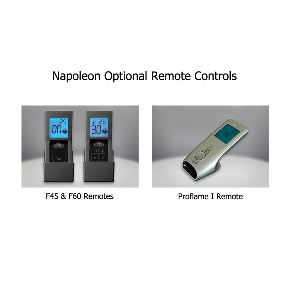 Digital remote control for Napoleon gas fireplace, two handsets and display