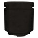 Concrete propane enclosure, ebony dark charcoal with textured finish