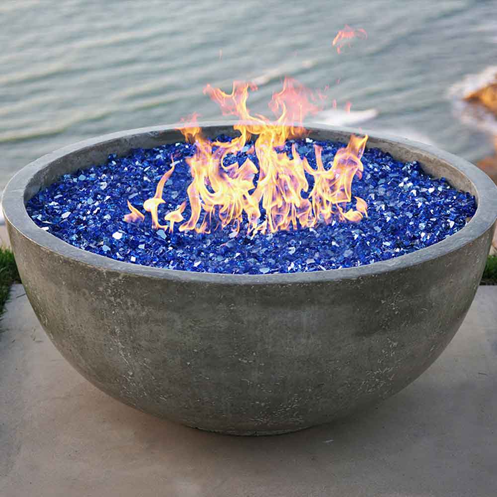 Prism Hardscapes PH-400 Moderno 1 Concrete Gas Fire Pit, 39-Inch