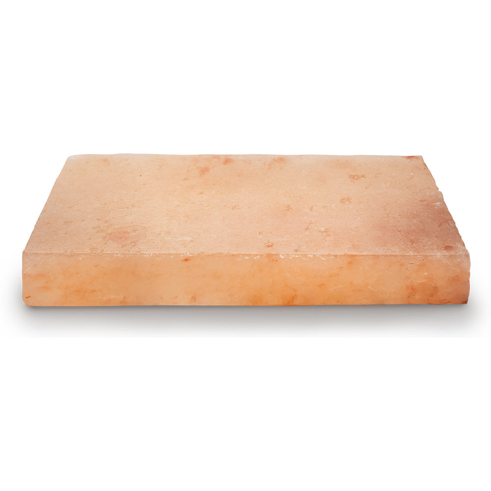 Salt stone slab, pale orange, rectangular shape with beveled edges