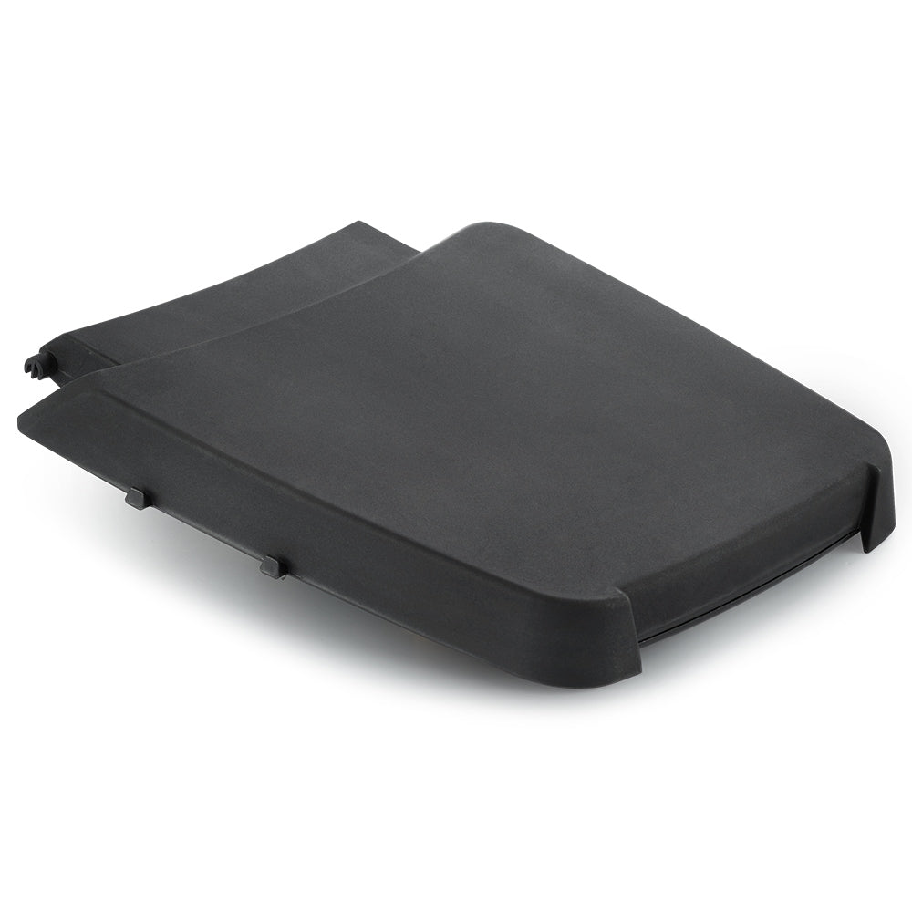 Black folding side shelf with support legs for portable grill