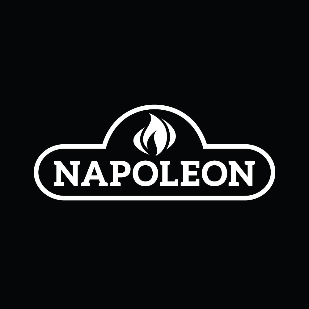 Napoleon logo emblem with flame icon