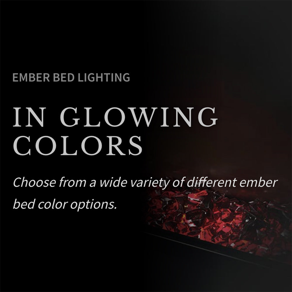 Napoleon Cineview 30-Inch Built-In Electric Fireplace with Logs, Crystal Media and Remote