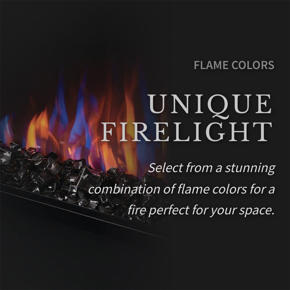 Napoleon Cineview 26-Inch Built-In Electric Fireplace with Logs, Crystal Media and Remote