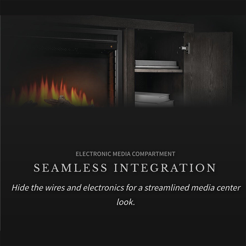 Napoleon Franklin Electric Fireplace TV Stand with 30-Inch Cineview Firebox