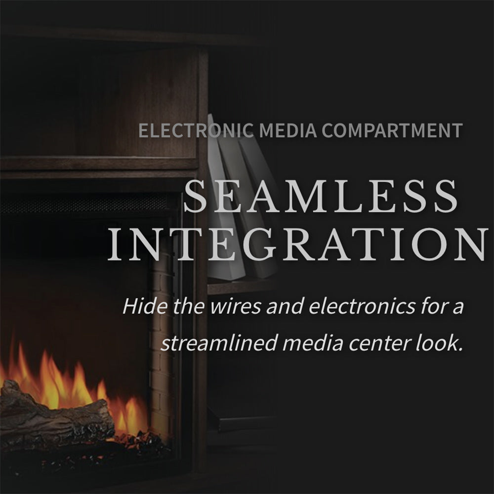 Napoleon Hayworth Electric Fireplace TV Stand with 30-Inch Cineview Firebox