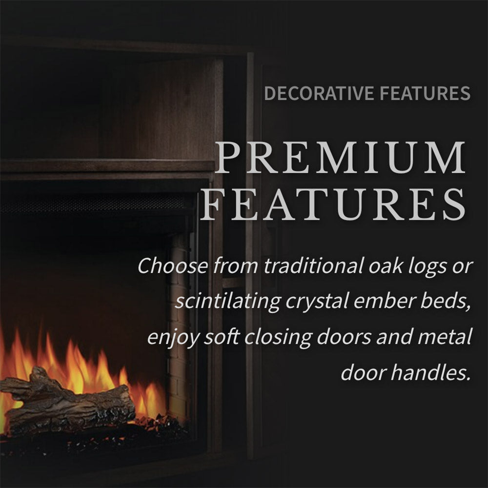 Napoleon Hayworth Electric Fireplace TV Stand with 30-Inch Cineview Firebox