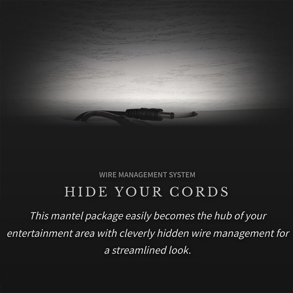 Napoleon Charlotte Electric Fireplace TV Stand with 30-Inch Cineview Firebox