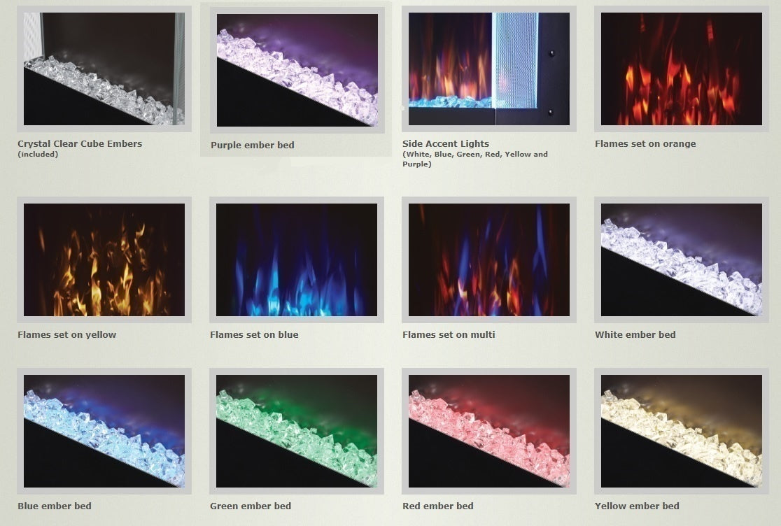 Napoleon NEFVC Allure Series Vertical Wall Mount/Built-In Electric Fireplace