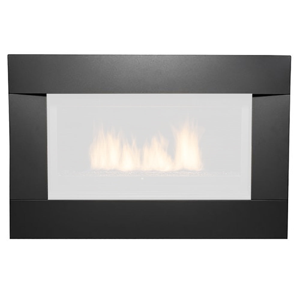 Sierra Flame Decorative Black Surround with Screen for Newcomb 36-Inch Gas Fireplace