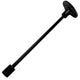 Black universal valve key with angled head and long handle, 12-inch length.