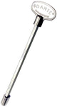 Universal valve key, 24-inch chrome finish with black accent and double-ended tip
