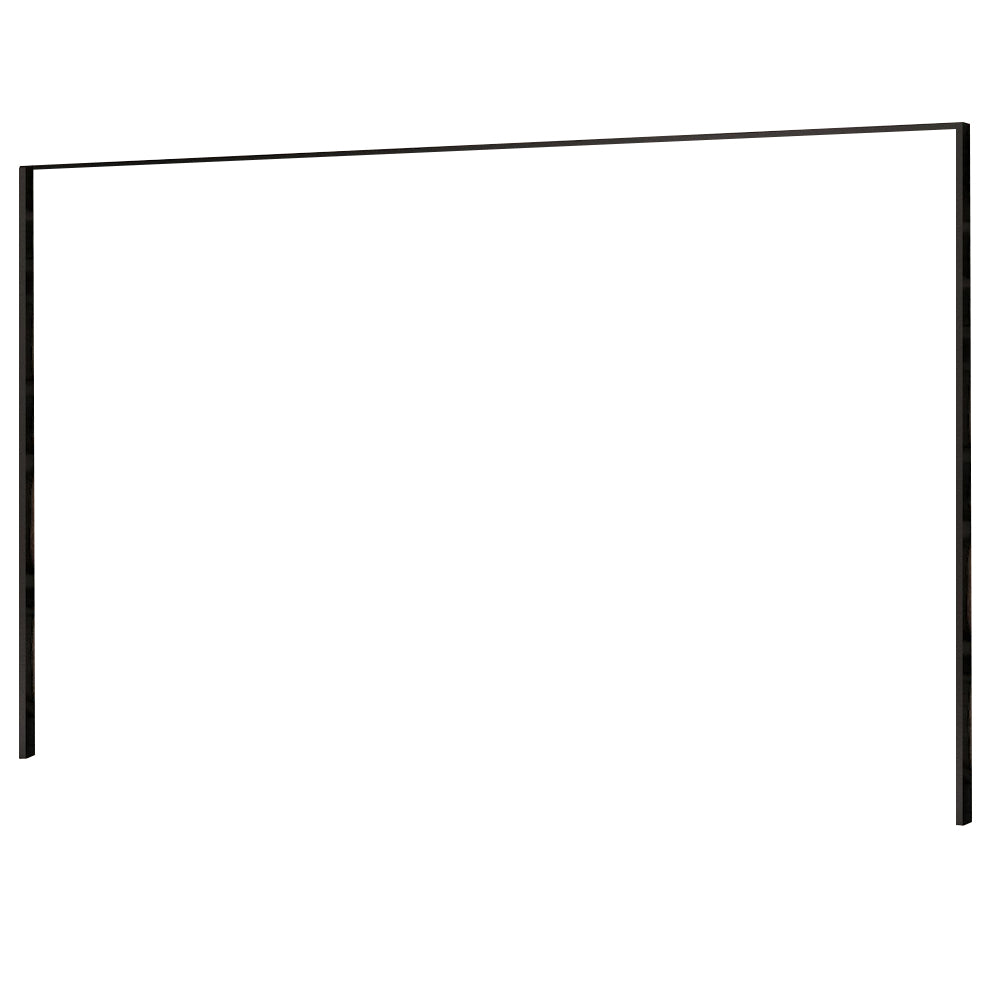Black fireplace faceplate trim kit frame pieces