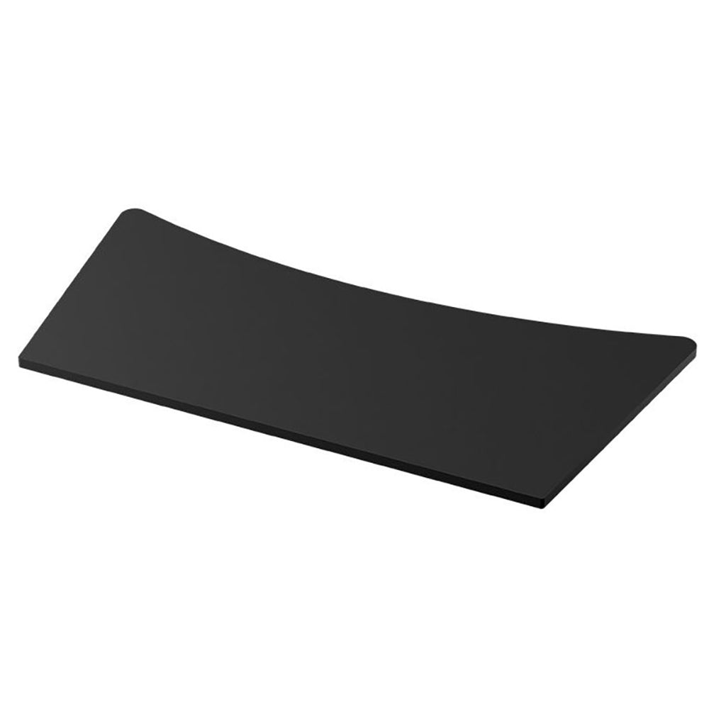 Black metal top panel for Osburn Matrix wood stove, rectangular with angled edge