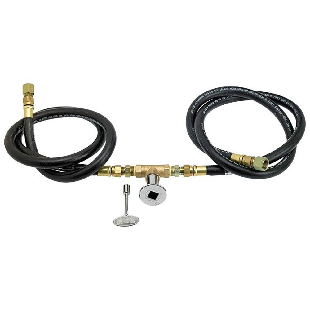 American Fire Glass Spark Ignition Fire Pit Kits, Oil Rubbed Bronze Round Bowl Pans