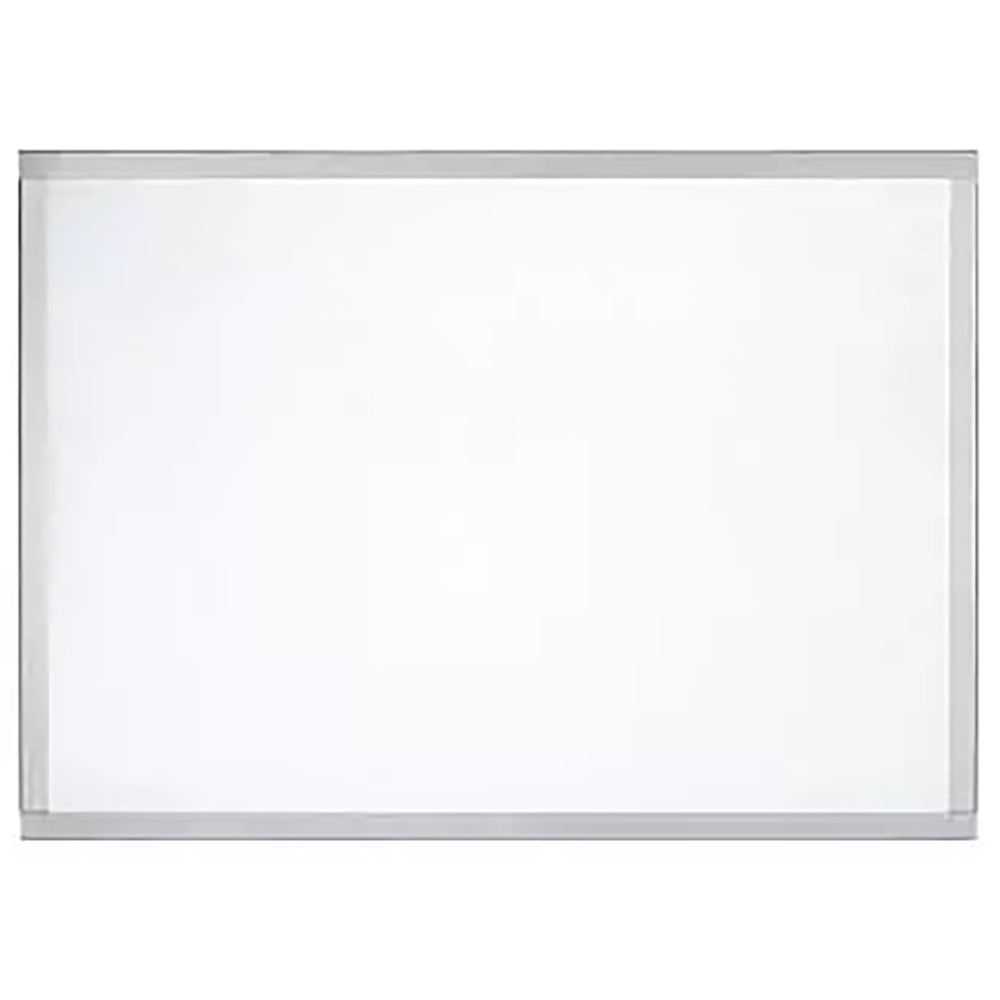 Framed mesh hang-on screen with rectangular light-gray border