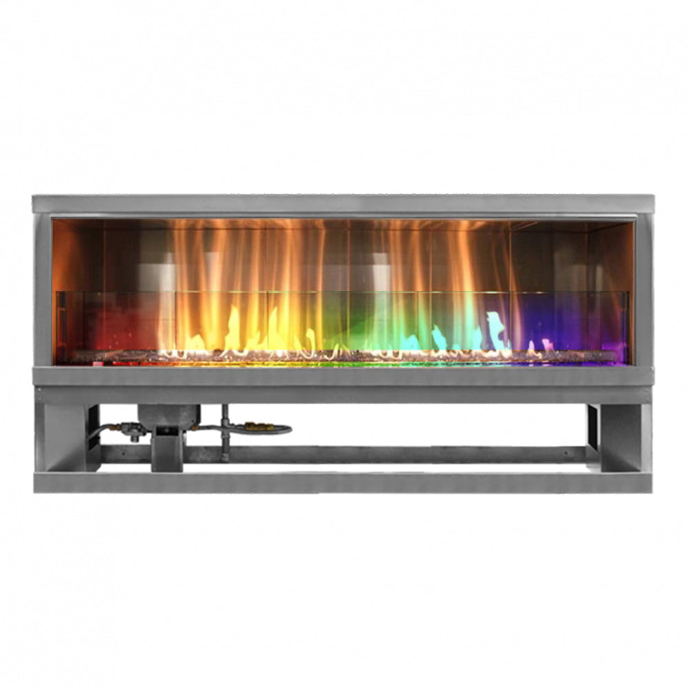 Firegear OFP-72LECO-LED Kalea Bay Linear Outdoor Fireplace, 72-Inch