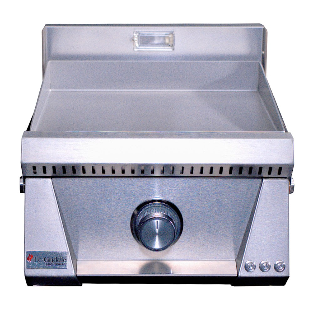 Le Griddle gas griddle with stainless cooking plate and front control knob