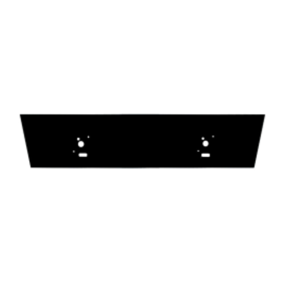 Le Griddle matte black front panel with 2 mounting holes