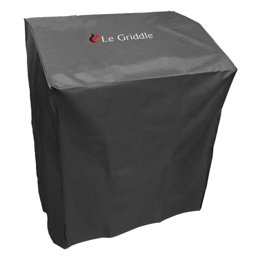 Black vinyl griddle cover with Le Griddle logo for freestanding 105 griddles