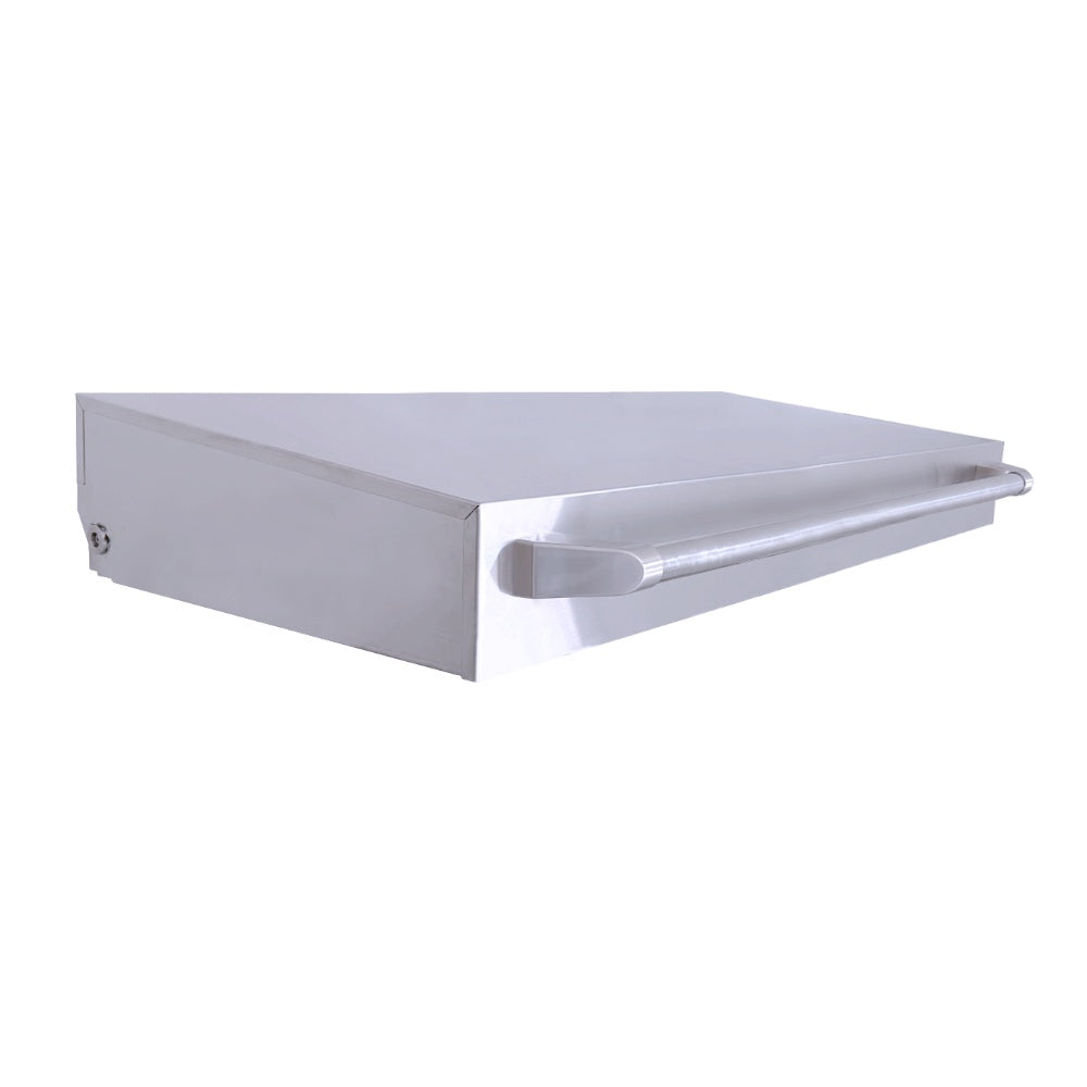Stainless steel griddle lid with side handle, designed for 105 griddles
