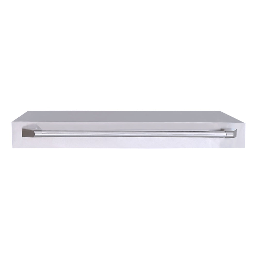 Stainless steel griddle lid with built-in long handle bar