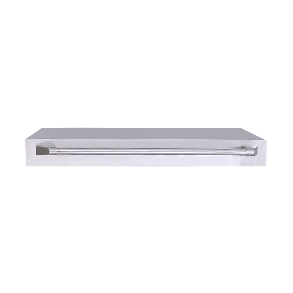 Stainless steel griddle lid with side handle rod, slim rectangular cover