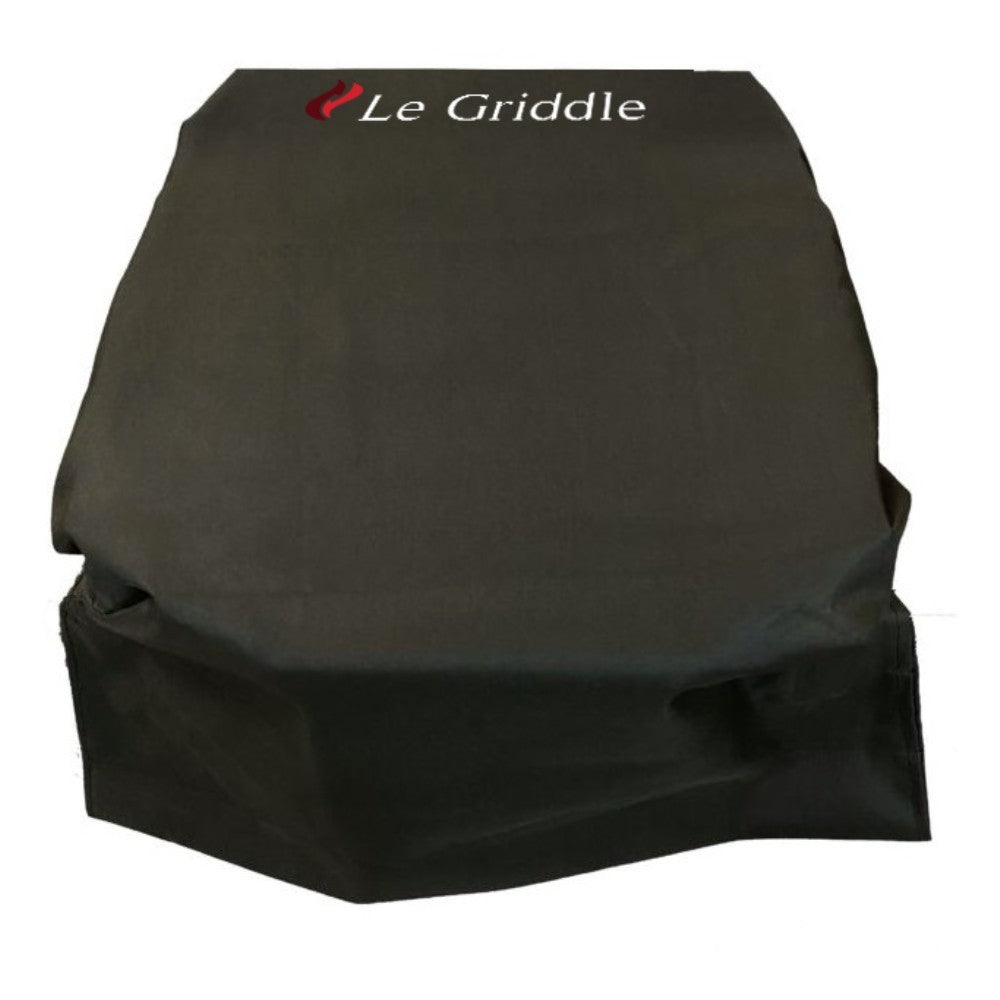 Black vinyl griddle cover with Le Griddle logo, Pro 40 size