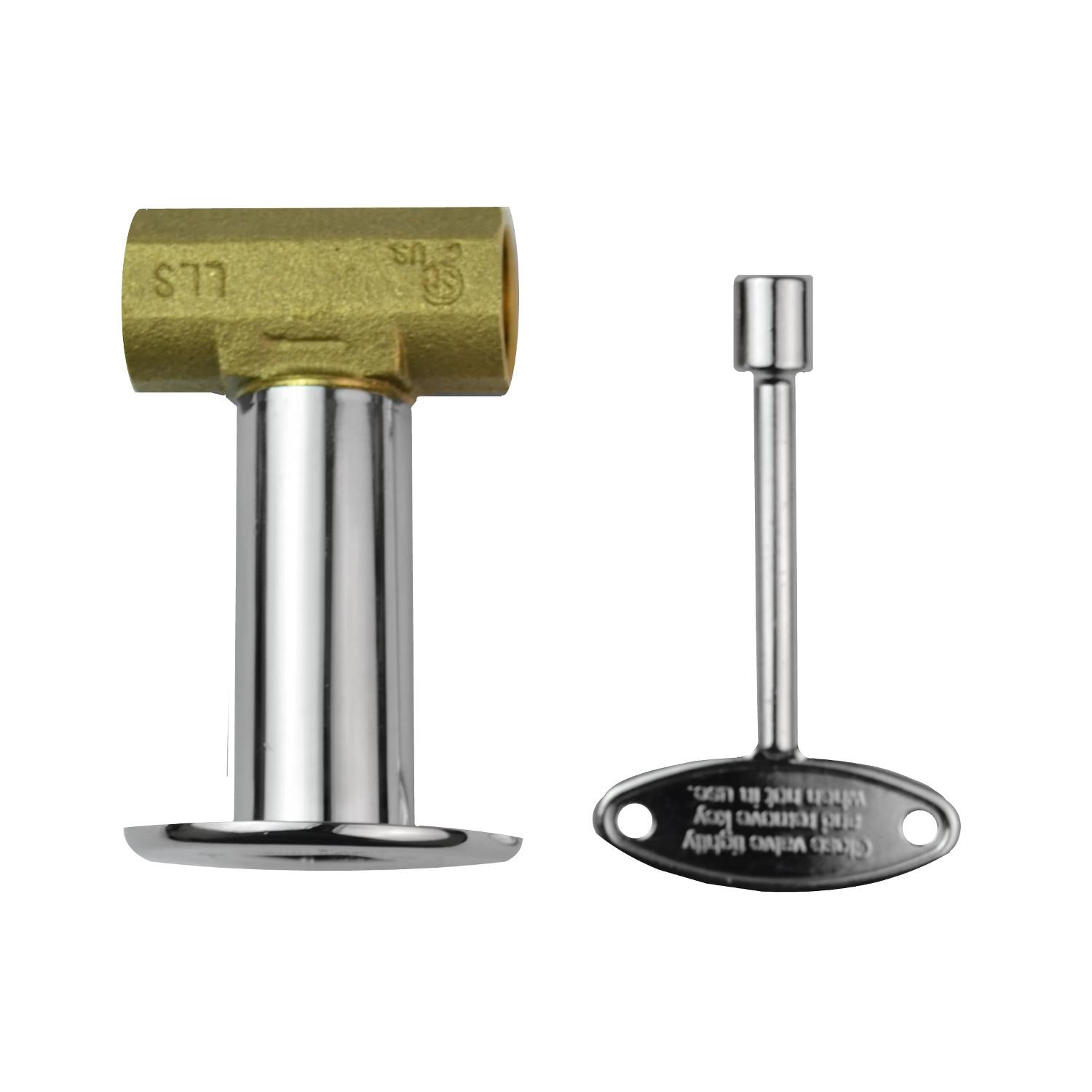 The Outdoor Plus 1/2-Inch Brass Key Valve
