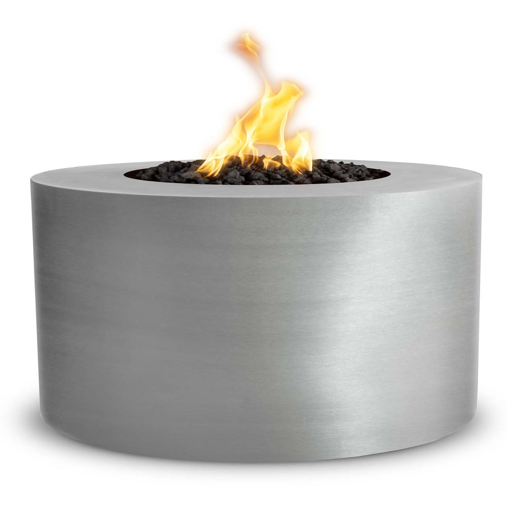 TOP Fires by The Outdoor Plus Beverly 42-Inch Round Stainless Steel Gas Fire Pit