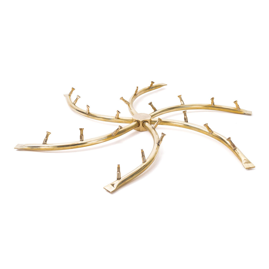 The Outdoor Plus Brass Bullet Triple S Gas Fire Pit Burner