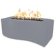TOP Fires by The Outdoor Plus Billow 72x24-Inch Rectangular Powder Coated Steel Gas Fire Pit