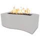 TOP Fires by The Outdoor Plus Billow 72x24-Inch Rectangular Powder Coated Steel Gas Fire Pit