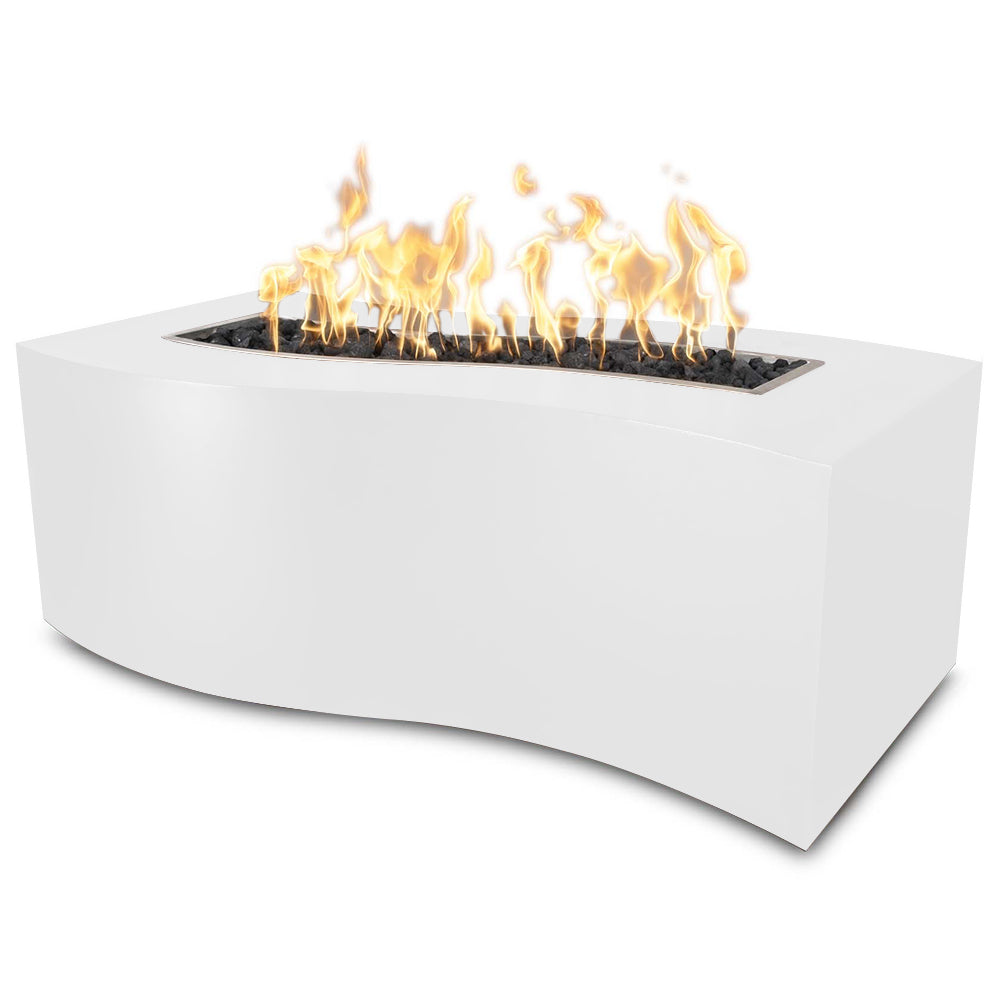 TOP Fires by The Outdoor Plus Billow 60x24-Inch Rectangular Powder Coated Steel Gas Fire Pit