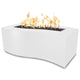 TOP Fires by The Outdoor Plus Billow 60x24-Inch Rectangular Powder Coated Steel Gas Fire Pit