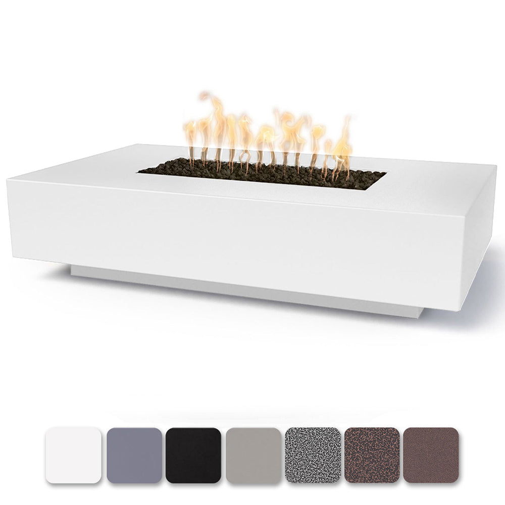 The Outdoor Plus Cabo 66x38-Inch Linear Powder Coated Steel Gas Fire Pit