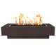 TOP Fires by The Outdoor Plus Coronado 108x28-Inch Linear Powder Coated Steel Gas Fire Pit