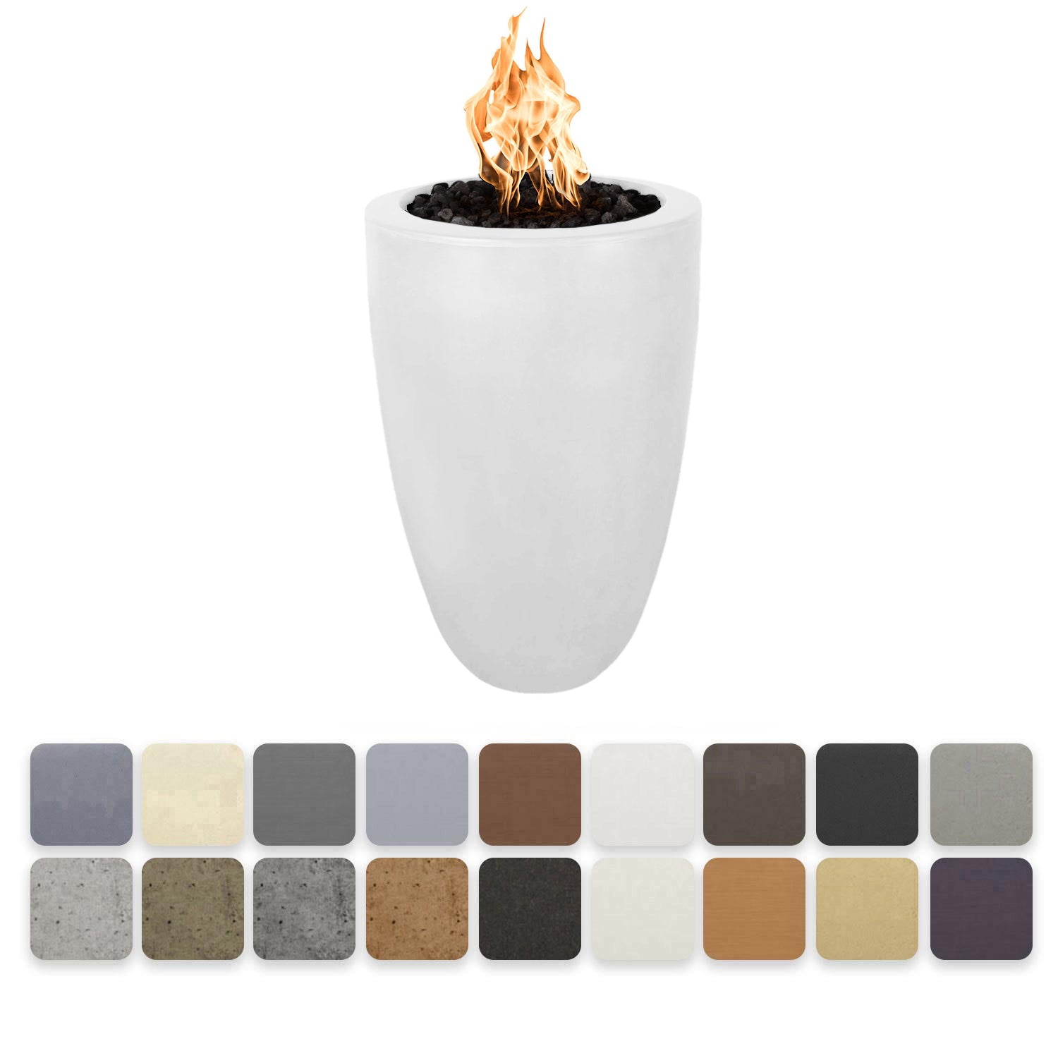 TOP Fires by The Outdoor Plus OPT-CSTO22xx Castillo Concrete Fire Pillar