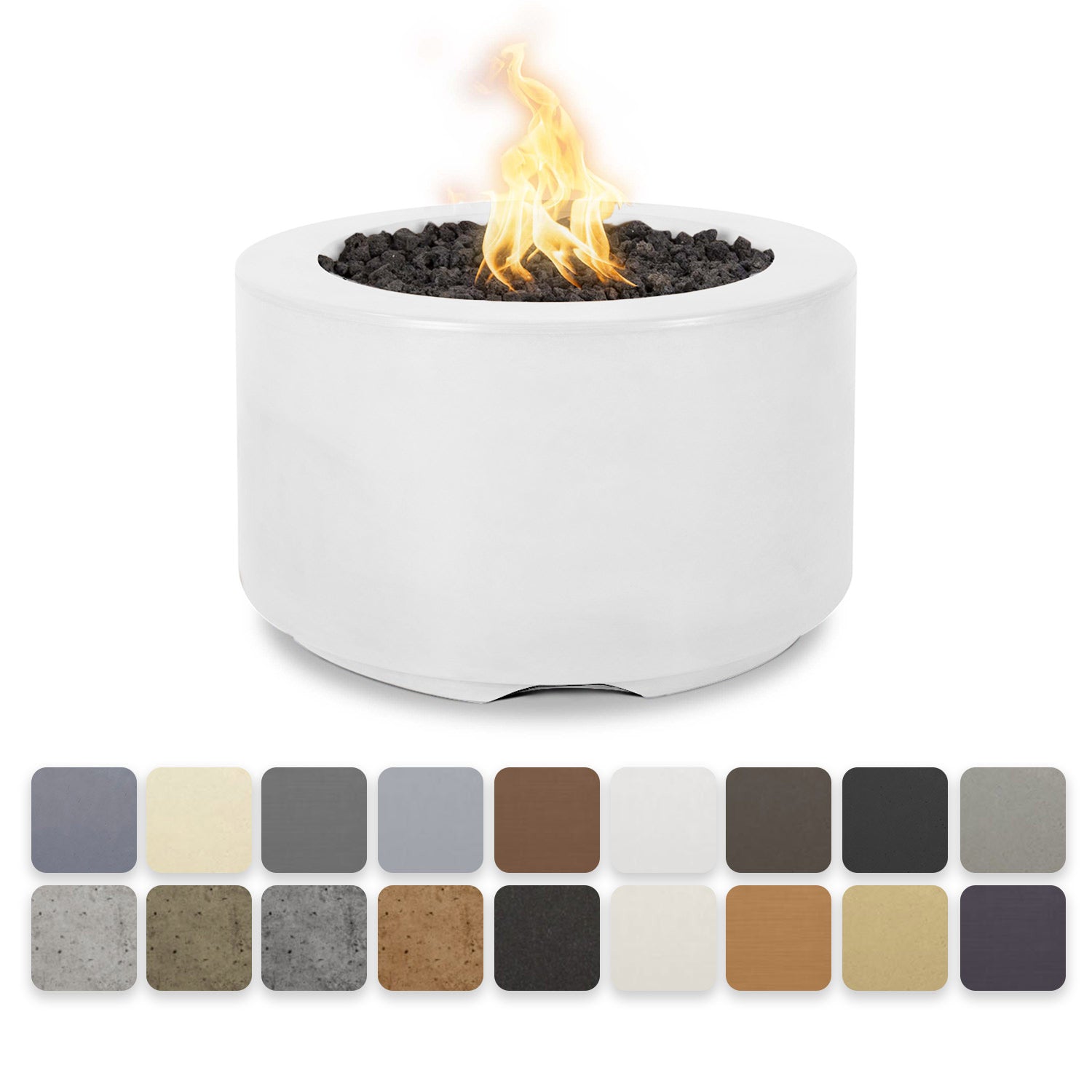 TOP Fires by The Outdoor Plus Florence 32-Inch Mini Concrete Gas Fire Pit