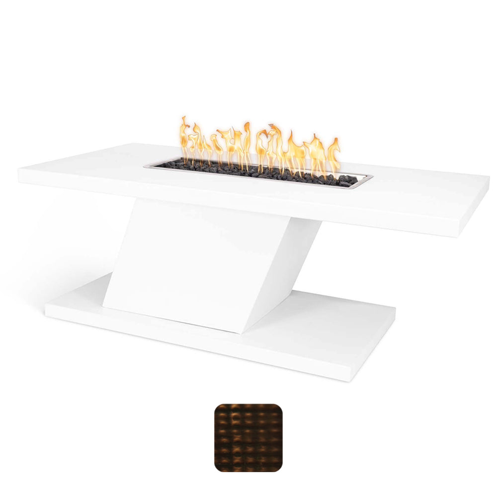 TOP Fires by The Outdoor Plus Imperial 24-Inch Tall Linear Copper Gas Fire Pit