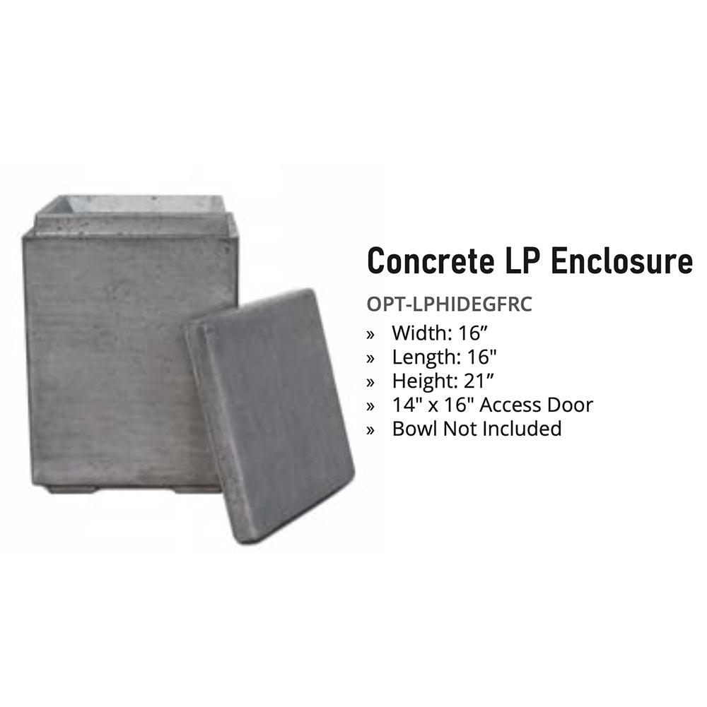 The Outdoor Plus OPT-LPHIDEGFRC Concrete Propane Tank Enclosure