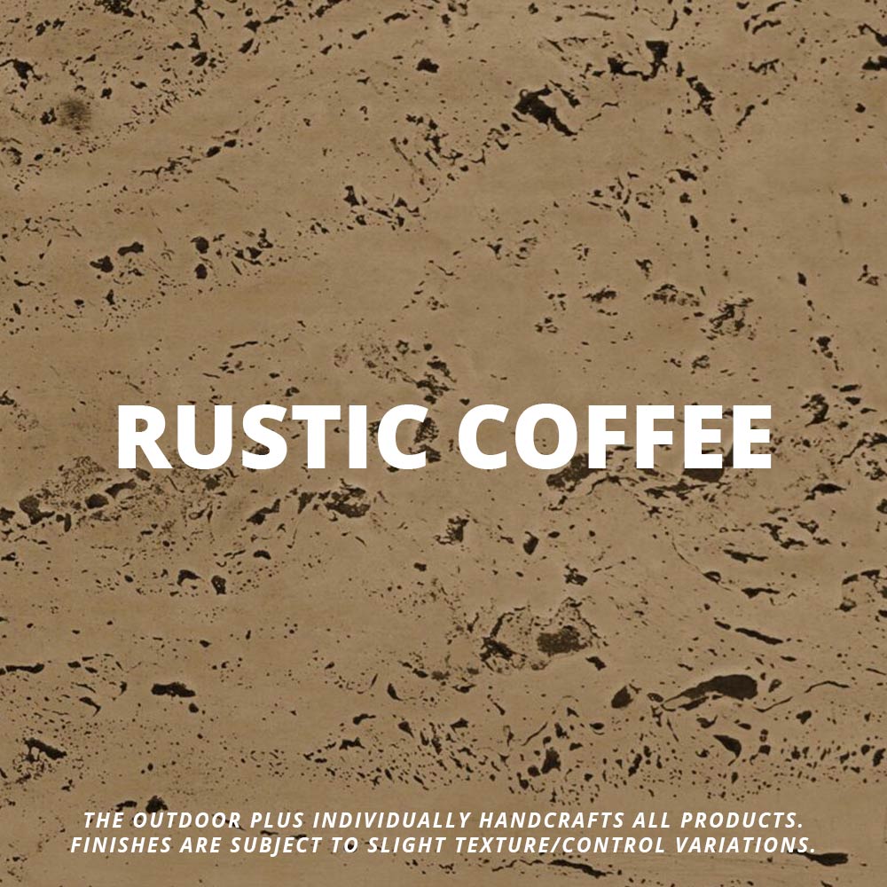 Rustic coffee concrete finish panel with speckled brown texture
